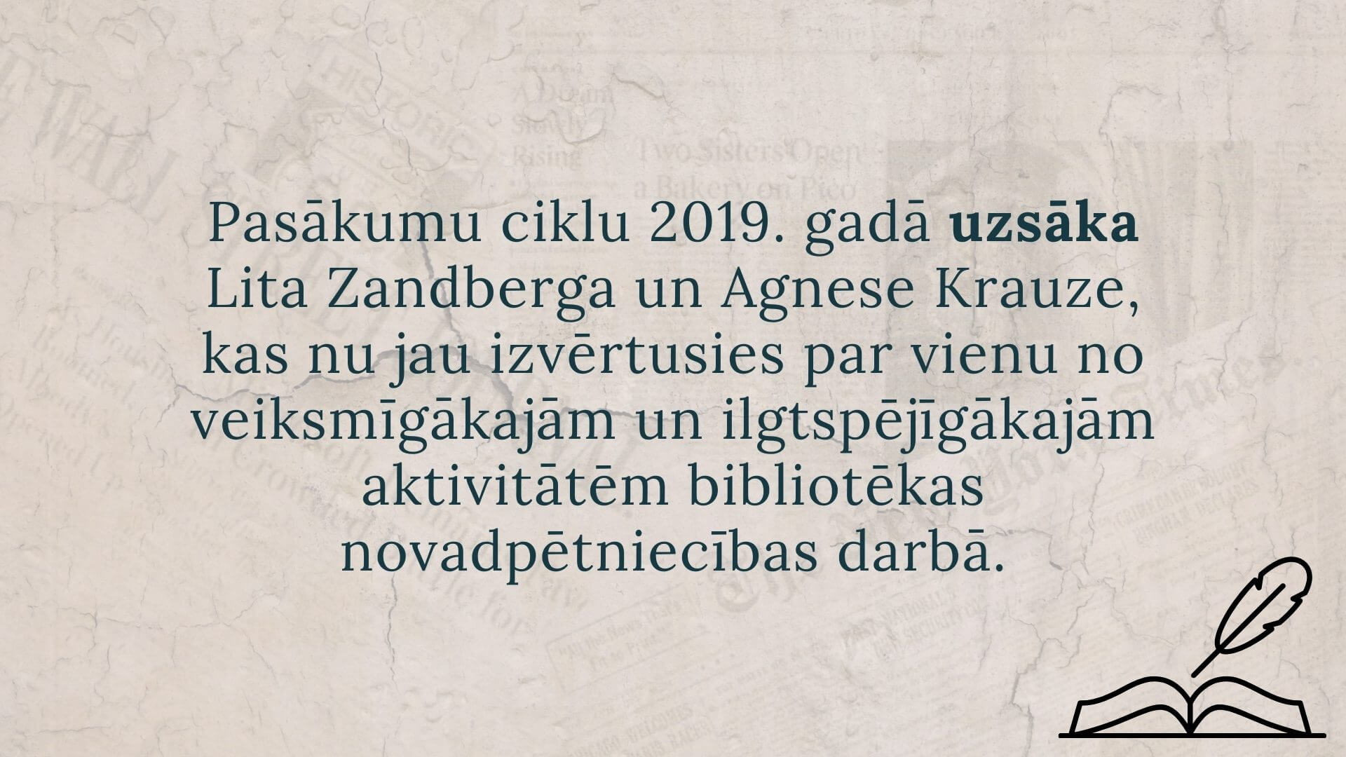 Mazpilsētas stāstnīcai 5 gadi