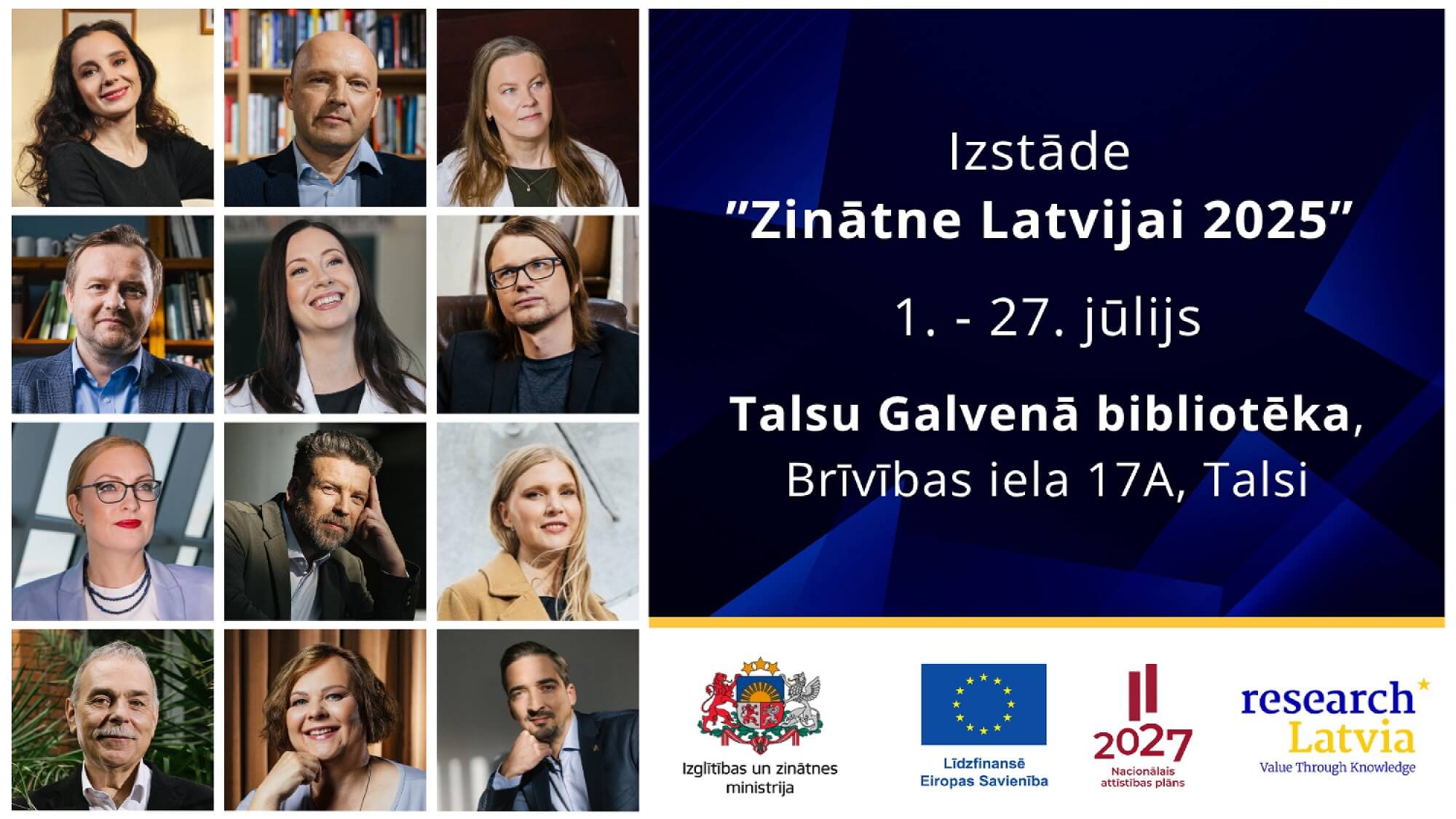 Ceļojošā izstāde “Zinātne Latvijai 2025” Talsos