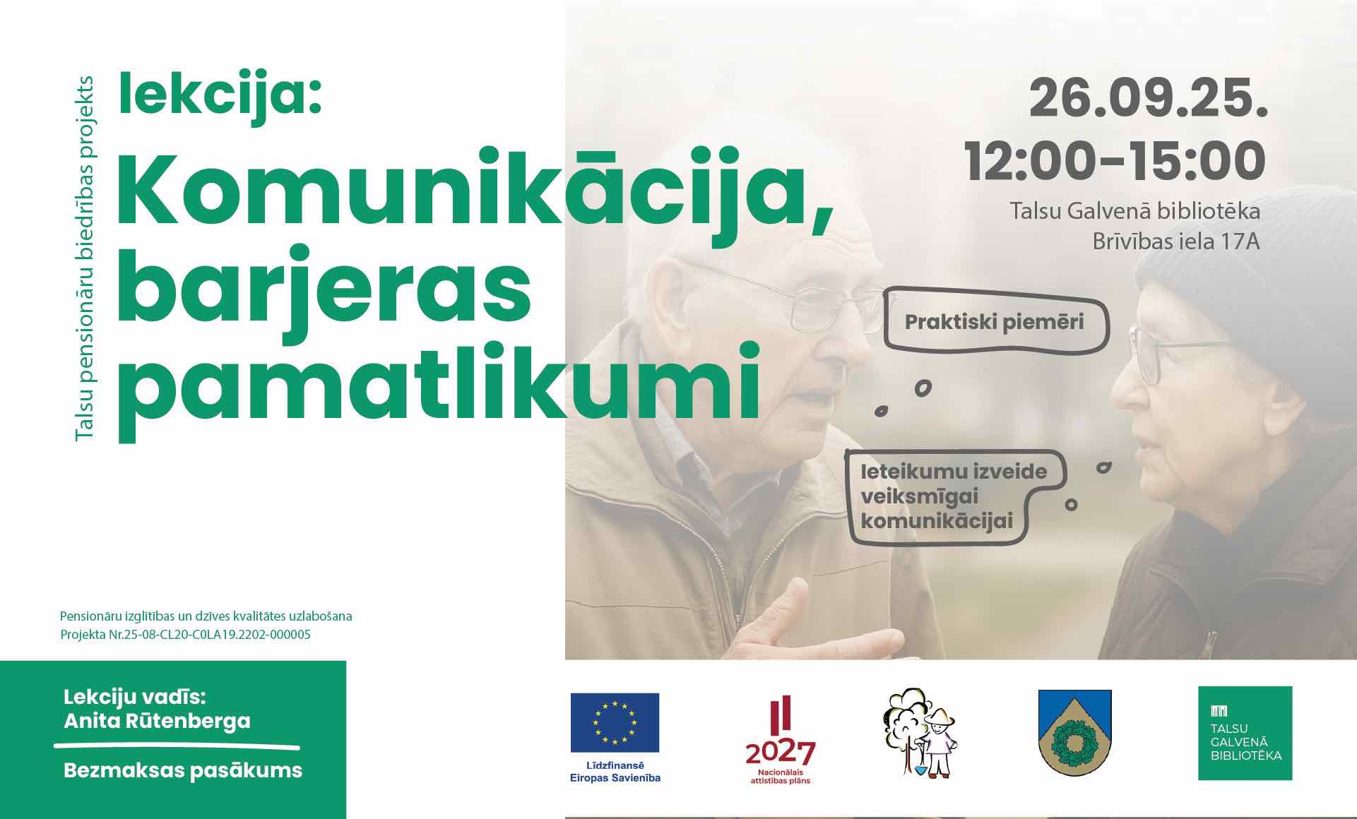 Pensionāru biedrības projekts