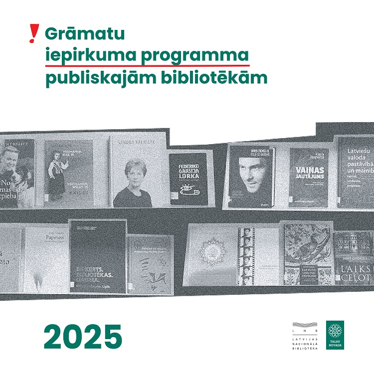 Noslēdzies 2025. gada projekts “Grāmatu iepirkums publiskajām bibliotēkām” Noslēdzies 2025. gada projekts “Grāmatu iepirkums publiskajām bibliotēkām”